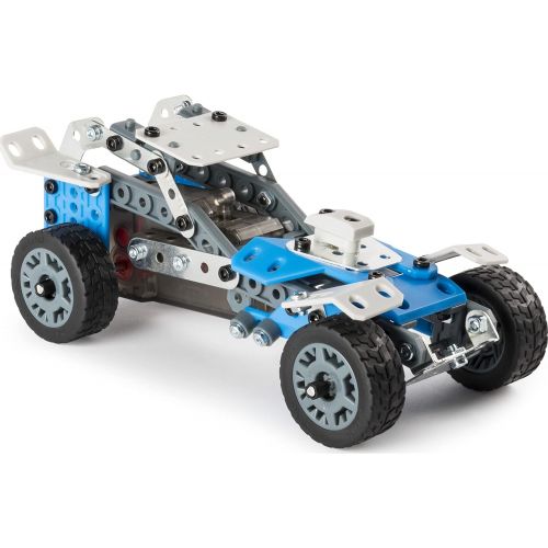  Erector by Meccano 10 in 1 Rally Racer Model Vehicle Building Kit, STEM Education Toy for Ages 8 & up