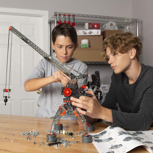  Erector by Meccano Super Construction Set, 25 Motorized Model Building Set, 638 Pieces, For Ages 10 and up, STEM Education Toy