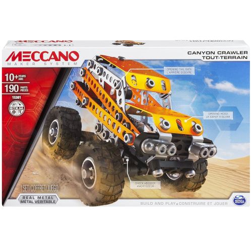  Meccano Canyon Crawler Model Building Set, 190 Pieces, For Ages 10+, STEM Construction Education Toy