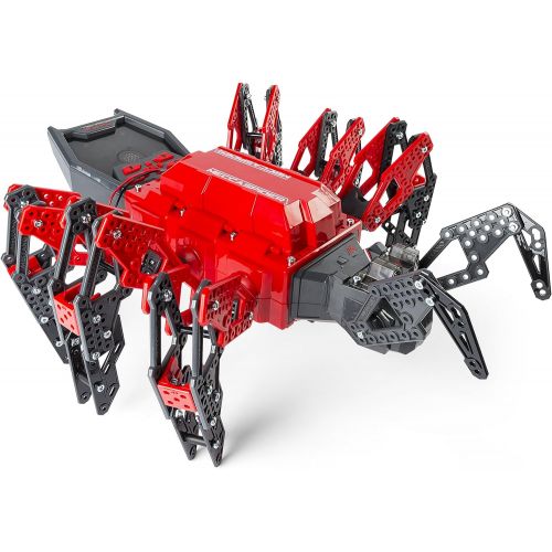  Meccano-Erector  MeccaSpider Robot Kit for Kids to Build, STEM Toy with Interactive Built-in Games and App, Infrared Remote Control