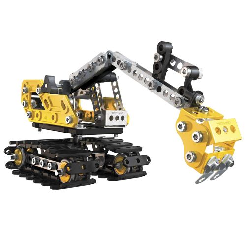  Meccano, 2-in-1 Model Set, Excavator and Bulldozer