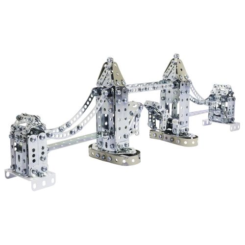  Meccano Tower Bridge Model Building Set, 742 Pieces, For Ages 10+, STEM Construction Education Toy