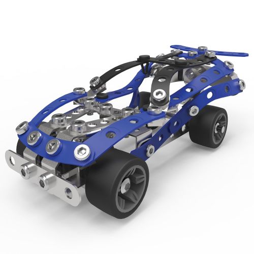  Meccano Erector, 5 Model Building Set - Race Cars, 164 Pieces, for Ages 8 and up, STEM Construction Education Toy