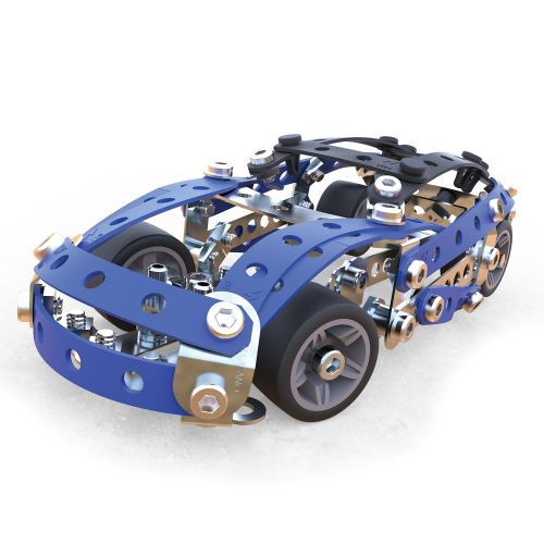  Meccano Erector, 5 Model Building Set - Race Cars, 164 Pieces, for Ages 8 and up, STEM Construction Education Toy