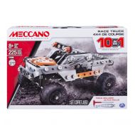 Meccano Erector, 10 in 1 Model Race Truck Building Set, 225 Pieces, for Ages 8 and up, STEM Construction Education Toy