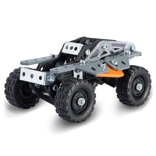  Meccano Erector, 10 in 1 Model Race Truck Building Set, 225 Pieces, for Ages 8 and up, STEM Construction Education Toy