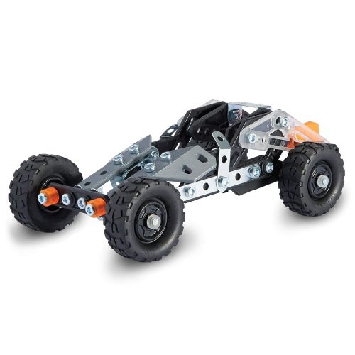  Meccano Erector, 10 in 1 Model Race Truck Building Set, 225 Pieces, for Ages 8 and up, STEM Construction Education Toy