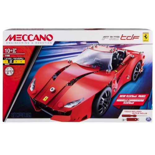  Meccano-Erector  Ferrari F12tdf Building Set with Poseable Steering