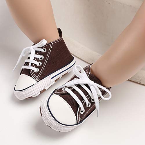  Meckior Save Beautiful Baby Girls Boys Canvas Sneakers Soft Sole High-Top Ankle Infant First Walkers Crib Shoes