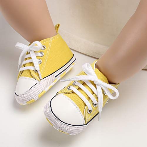  Meckior Save Beautiful Baby Girls Boys Canvas Sneakers Soft Sole High-Top Ankle Infant First Walkers Crib Shoes