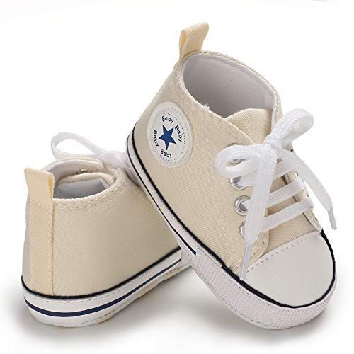  Meckior Save Beautiful Baby Girls Boys Canvas Sneakers Soft Sole High-Top Ankle Infant First Walkers Crib Shoes