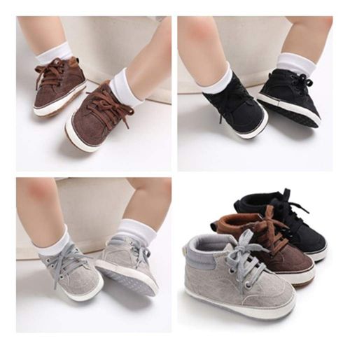  Meckior Save Beautiful Baby Girls Boys Canvas Sneakers Soft Sole High-Top Ankle Infant First Walkers Crib Shoes