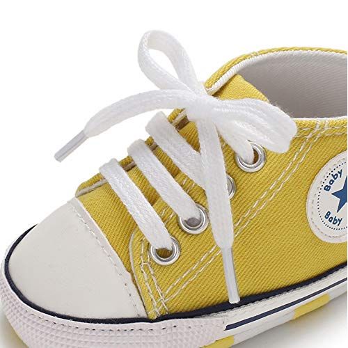  Meckior Save Beautiful Baby Girls Boys Canvas Sneakers Soft Sole High-Top Ankle Infant First Walkers Crib Shoes