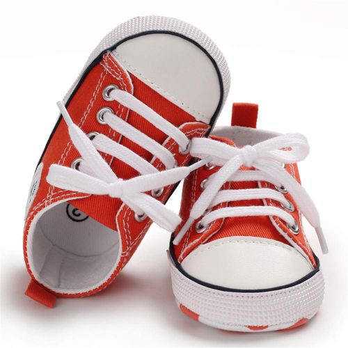  Meckior Save Beautiful Baby Girls Boys Canvas Sneakers Soft Sole High-Top Ankle Infant First Walkers Crib Shoes