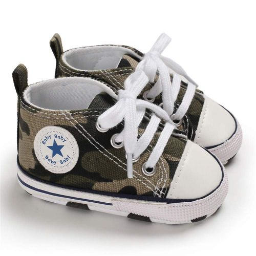  Meckior Save Beautiful Baby Girls Boys Canvas Sneakers Soft Sole High-Top Ankle Infant First Walkers Crib Shoes