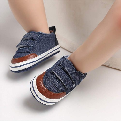  Meckior Save Beautiful Baby Girls Boys Canvas Sneakers Soft Sole High-Top Ankle Infant First Walkers Crib Shoes