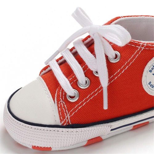  Meckior Save Beautiful Baby Girls Boys Canvas Sneakers Soft Sole High-Top Ankle Infant First Walkers Crib Shoes