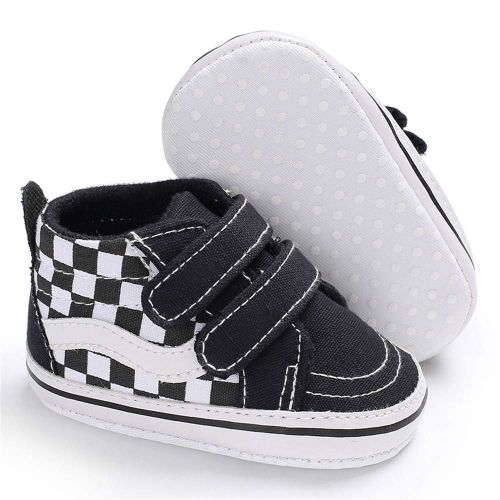  Meckior Save Beautiful Baby Girls Boys Canvas Sneakers Soft Sole High-Top Ankle Infant First Walkers Crib Shoes