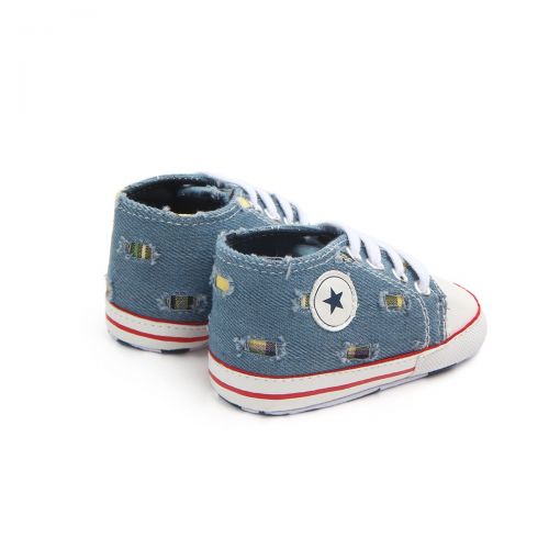  Meckior Save Beautiful Baby Girls Boys Canvas Sneakers Soft Sole High-Top Ankle Infant First Walkers Crib Shoes