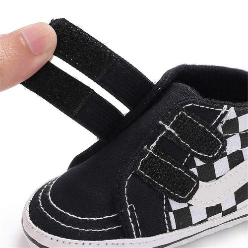  Meckior Save Beautiful Baby Girls Boys Canvas Sneakers Soft Sole High-Top Ankle Infant First Walkers Crib Shoes