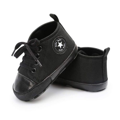  Meckior Save Beautiful Baby Girls Boys Canvas Sneakers Soft Sole High-Top Ankle Infant First Walkers Crib Shoes