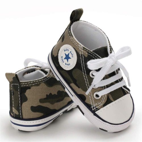  Meckior Save Beautiful Baby Girls Boys Canvas Sneakers Soft Sole High-Top Ankle Infant First Walkers Crib Shoes