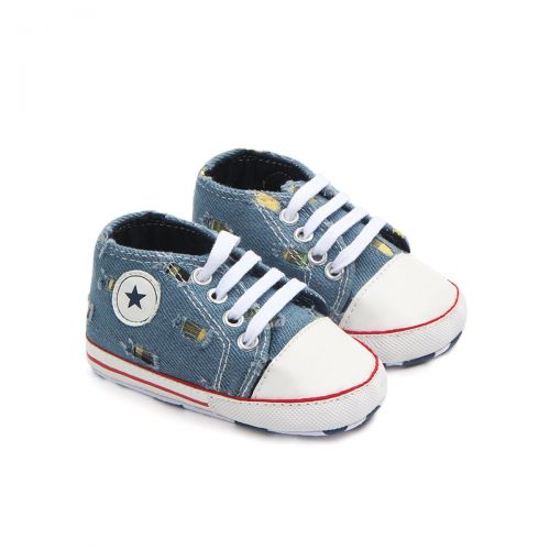  Meckior Save Beautiful Baby Girls Boys Canvas Sneakers Soft Sole High-Top Ankle Infant First Walkers Crib Shoes