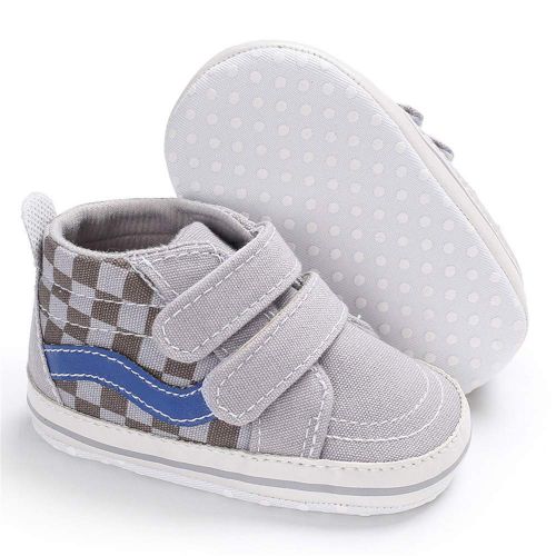  Meckior Save Beautiful Baby Girls Boys Canvas Sneakers Soft Sole High-Top Ankle Infant First Walkers Crib Shoes