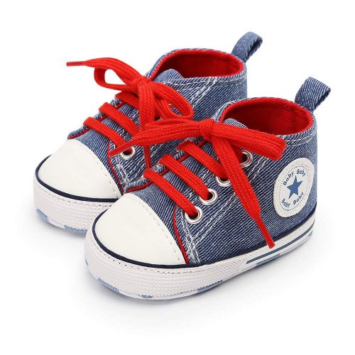  Meckior Save Beautiful Baby Girls Boys Canvas Sneakers Soft Sole High-Top Ankle Infant First Walkers Crib Shoes