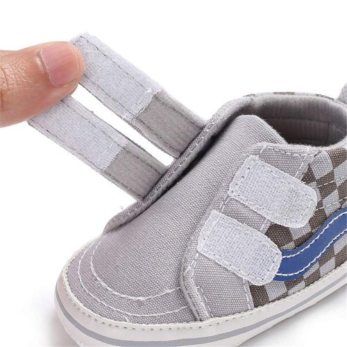  Meckior Save Beautiful Baby Girls Boys Canvas Sneakers Soft Sole High-Top Ankle Infant First Walkers Crib Shoes