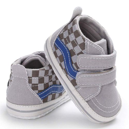  Meckior Save Beautiful Baby Girls Boys Canvas Sneakers Soft Sole High-Top Ankle Infant First Walkers Crib Shoes