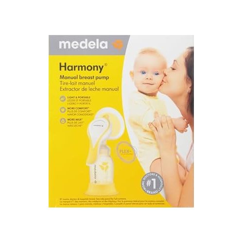 메델라 Medela Manual breast pump with Flex Shields Harmony Single Hand for More Comfort and Expressing More Milk