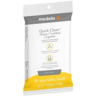 Medela Quick Clean Breast Pump and Accessory Wipes 30 Count, Resealable, Convenient and Hygienic On The Go Cleaning for Tables, Countertops, Chairs, and More