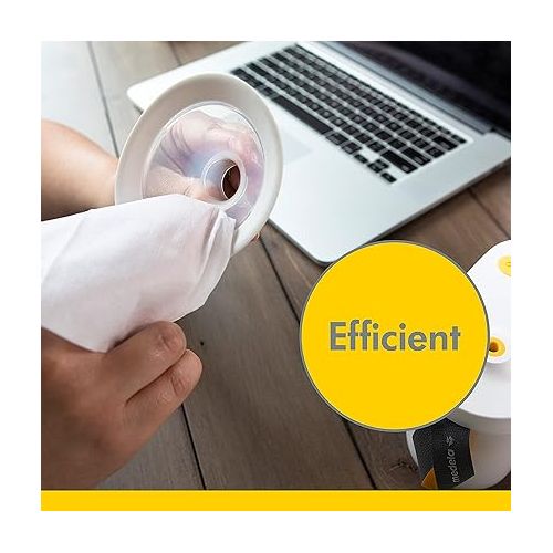 메델라 Medela Quick Clean Breast Pump and Accessory Wipes 30 Count, Resealable, Convenient and Hygienic On The Go Cleaning for Tables, Countertops, Chairs, and More