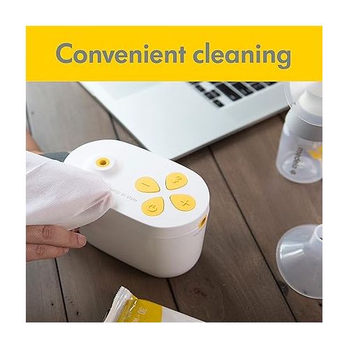 메델라 Medela Quick Clean Breast Pump and Accessory Wipes 30 Count, Resealable, Convenient and Hygienic On The Go Cleaning for Tables, Countertops, Chairs, and More