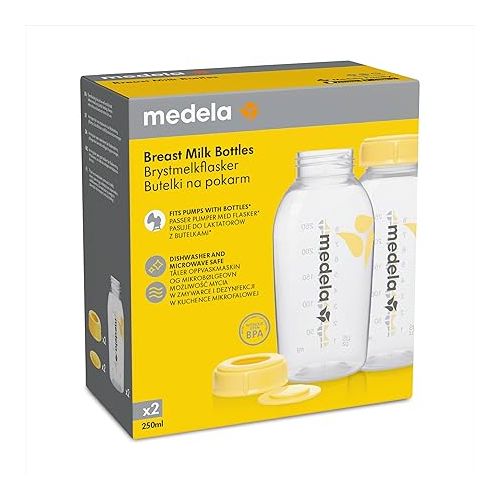 메델라 Medela Breastmilk Collection and Storage Bottles 8oz (250ml) - 2 Each