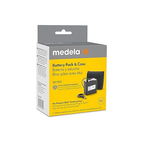 메델라 Medela Pump in Style Battery Pack, Portable Unit for 9 Volt Pump in Style Advanced Breast Pump Uses AA Batteries, Authentic Medela Spare Parts