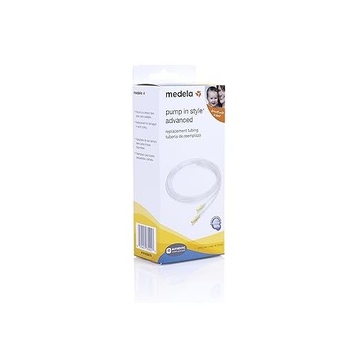 메델라 Medela Pump in Style Replacement Tubing, Authentic Spare and Replacement Breast Pump Parts Made Without BPA, Use with Pump in Style Advanced, Breastpumps, 1 Count (Pack of 1)