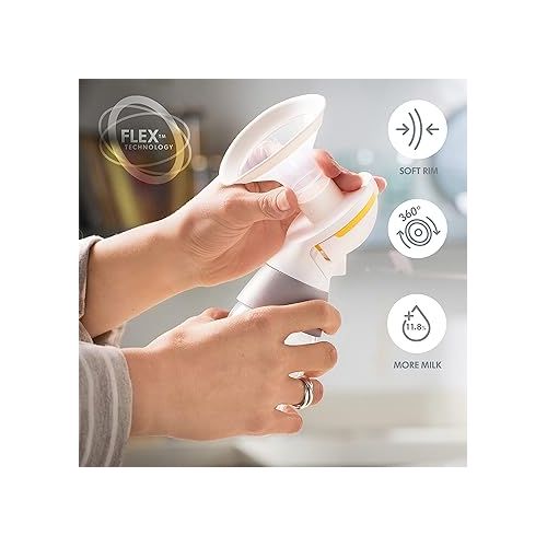 메델라 Medela Breast Pump | Swing Maxi Double Electric | Portable Breast Pump | USB-C Rechargeable | Bluetooth | Closed System | with Carry Bag