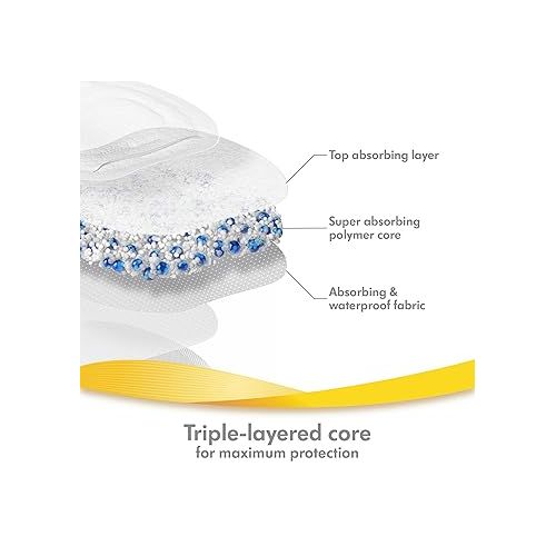 메델라 Medela Ultra-Breathable Nursing Pad | 60 Count, Highly Absorbent, Breathable and Discreet for Comfortable Wear