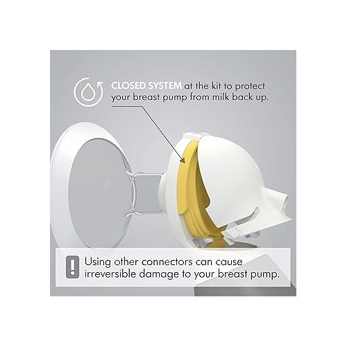 메델라 Medela PersonalFit Flex Replacement Connectors, 2 per Count, Compatible with Pump in Style MaxFlow, Swing Maxi and Freestyle Breast Pumps, Authentic Spare Parts