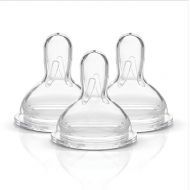 Medela Slow Flow Spare Nipples with Wide Base, 3 Pack, Compatible with Medela Storage Bottles, Made without BPA