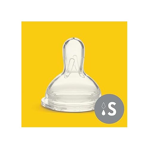 메델라 Medela Slow Flow Spare Nipples with Wide Base, 3 Pack, Compatible with Medela Storage Bottles, Made without BPA