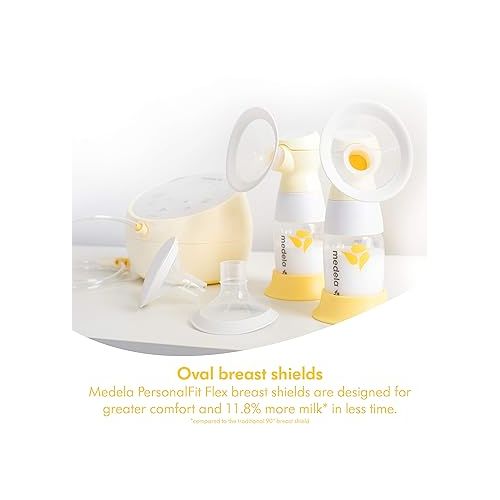 메델라 Medela Sonata Smart Breast Pump, Hospital Performance Double Electric Breastpump, Rechargeable, Flex Breast Shields, Touch Screen Display, Connects to Medela Family App
