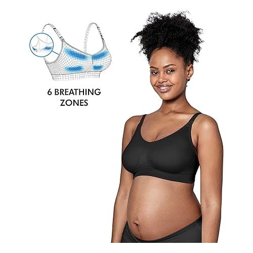 메델라 Medela Keep Cool Ultra Bra | Seamless Maternity & Nursing Bra with 6 Breathing Zones, Soft Touch Fabric and Extra Support