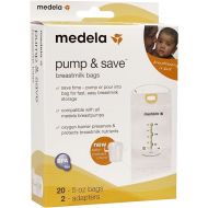 Medela Pump and Save Breastmilk Bags, 20 Count