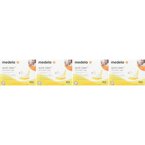 메델라 [아마존베스트]Medela Quick Clean Micro-Steam Bags Economy Pack of 4 retail boxes (20 Bags Total)