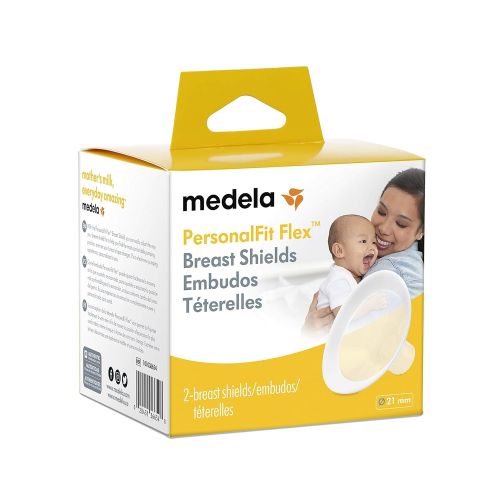 메델라 [아마존베스트]Medela Breast Shields PersonalFit Flex, Clear, 21mm