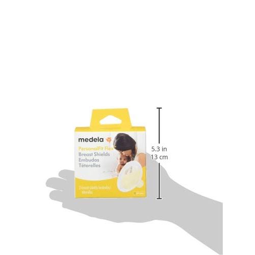 메델라 [아마존베스트]Medela Breast Shields  PersonalFit Flex, 24mm Breast Shield Shaped Around You for Comfortable and...