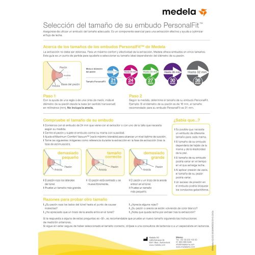 메델라 [아마존베스트]Medela Breast Shields  PersonalFit Flex, 24mm Breast Shield Shaped Around You for Comfortable and...